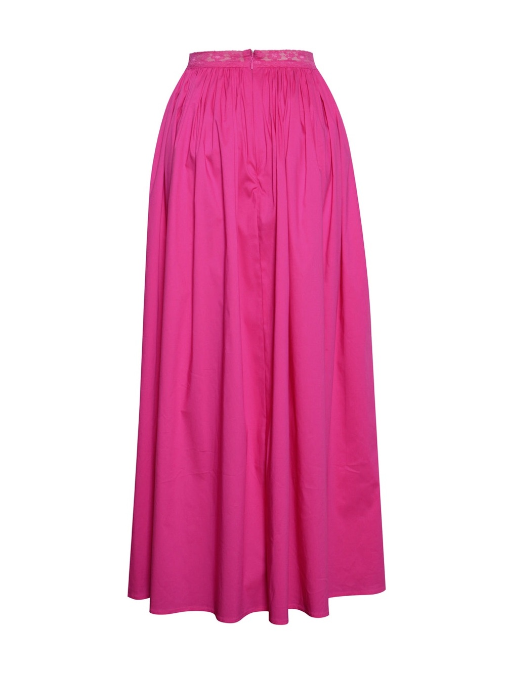 2pc Set Martha Fuchsia Cotton Poplin Maxi Skirt With Matching Top - Picture 7 of 9